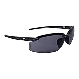 Crossfire 2961 Safety Glasses, Smoke Lens/Pearl Black Frame, One Size