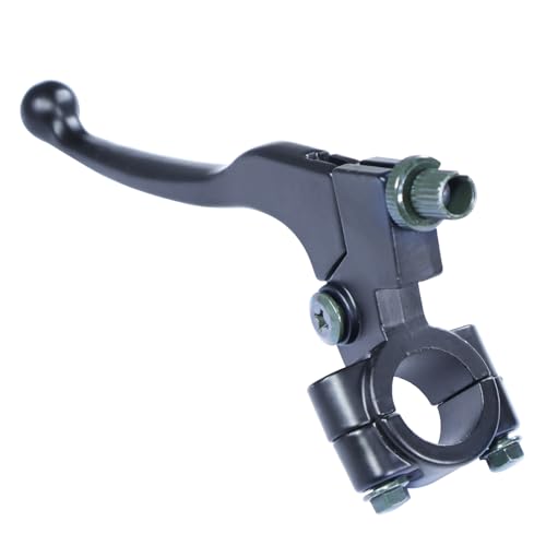 Image of 7 /8 inch Left Brake Clutch Handle Lever Perch for SSR110 KX65 YZ80 CRF50 XR50 DR125 KLX110 Coolster Apollo RFZ125 Tao Tao DB17 Chinese Pit Dirt Bike Coleman CT100U CT200U Mini Black