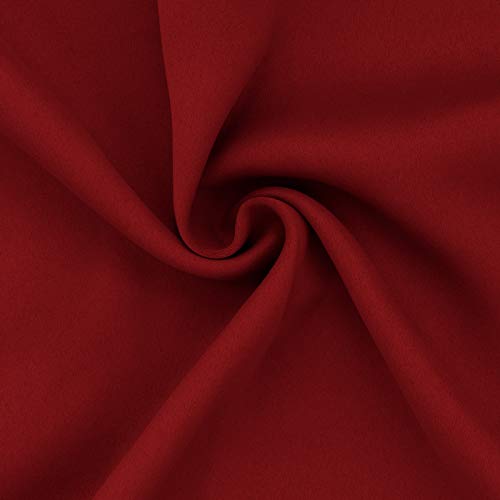 Image of Easy-Going Blackout Curtains for Bedroom, Solid Thermal Insulated Grommet and Noise Reduction Window Drapes, Room Darkening Curtains for Living Room, 2 Panels (52x63 in,Christmas Red)