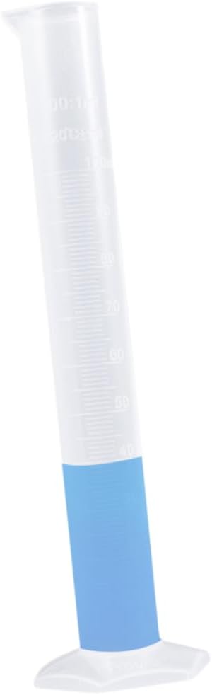 2sets Stable Hexagonal Base Plastic Measuring Cylinder 100ml Graduated Sugar Measurement Tube 2pcs*2