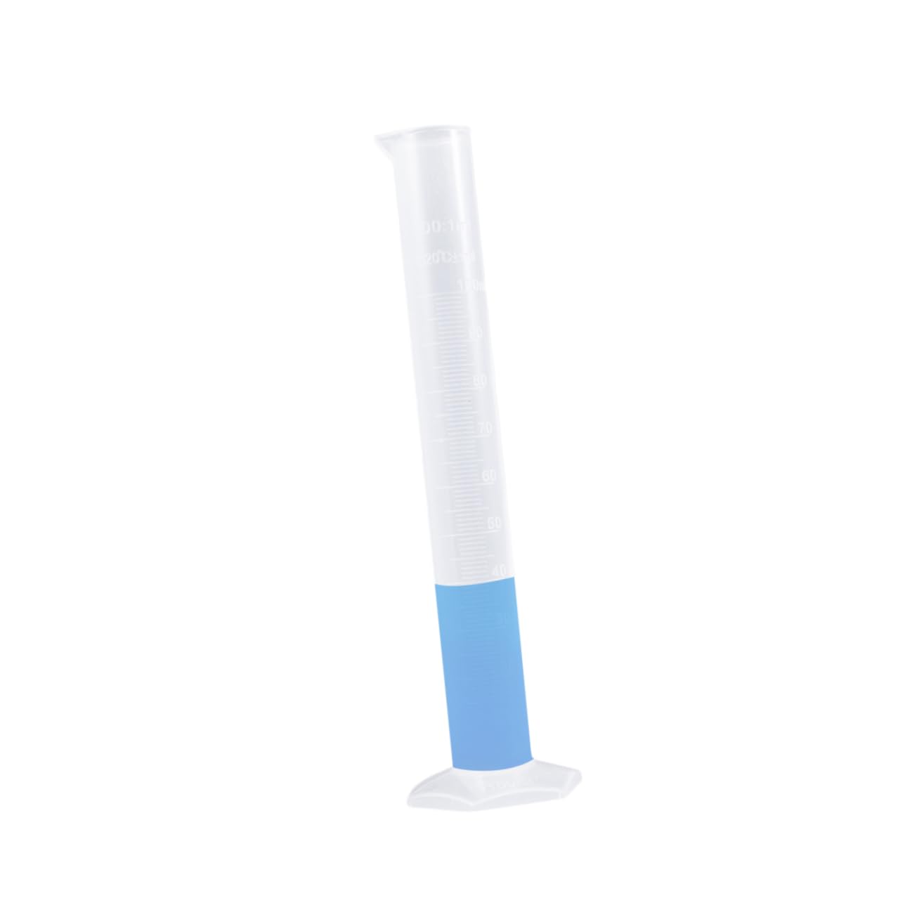 2pcs Plastic Graduated Cylinders Base Measuring Container Non-wetting Surface for Lab Use