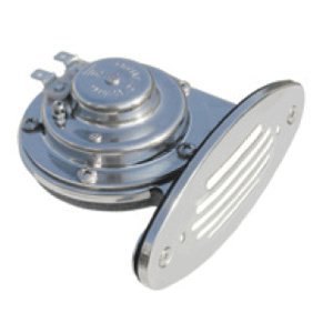 OpenOptics Ongaro Mini Single Drop-in Horn with SS Grill - 12V Low Pitch