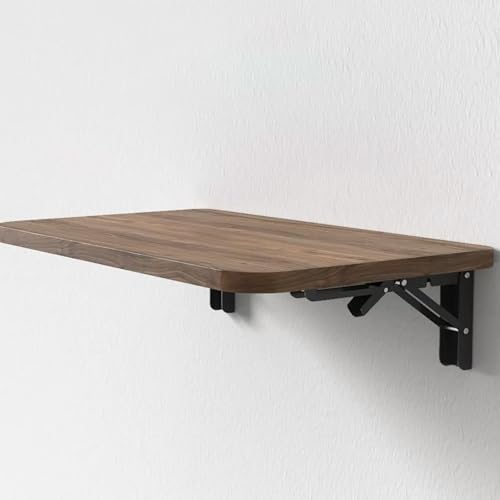 Table murale pliante bois pour petites cuisines et studio malin