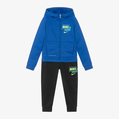Nike Royal Sweatsuit Set Therma-FIT Little Kids 2-Piece Full Zip