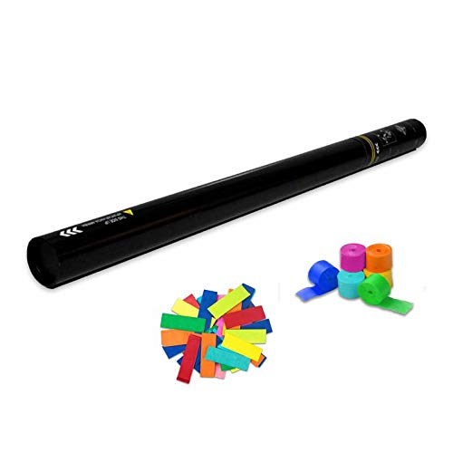 EUTOPICA Cañón Confeti + Serpentina Manual 80 cm (Multicolor) | 24/48H laborables | #DeLosBuenos