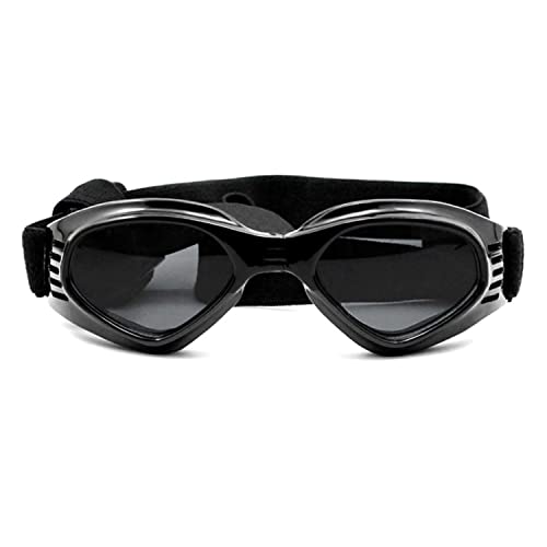 CUTIECLUB Lunettes de soleil pour chiens et animaux domestiques - Anti-neige - Pliable - Avec sangle élastique - Noir Cover