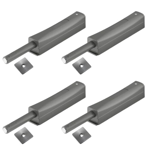 AILEWE プッシュラッチ マグネット,高弾性,強力磁気,シングル,ロング,15x72x15mm,4個入り,プッシュマグネットキャッチ,POM製,静音調整,キャビネット、引き出し、食器棚、オーディオラック、収納家具DIY用ドア止め金具,取り付け簡単,ネジ