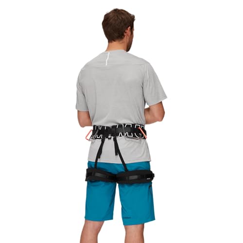 Mammut 4 Slide Harness | Klettergurt für Damen und Herren, Absturzsicherung, Ausrüstung für Bergsteiger | M-XL, Schwarz