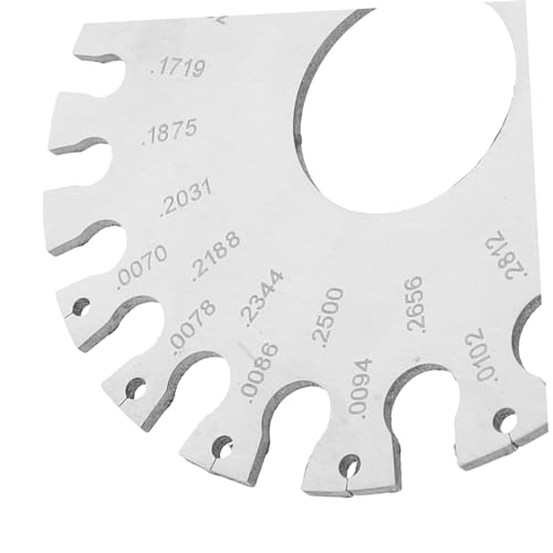 3pcs Medidor de Espesor para Soldadura de Acero Inoxidable Preciso para Medición de Alambre y Metal Ligero y Compacto miniatura 3