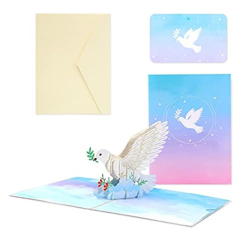 Tarjeta de Comunión 3D con Paloma Cover