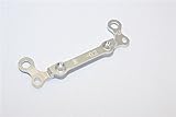 Marke : GPM GPM Kyosho Mini-Z AWD Tuning Teile Aluminium Rear Knuckle Arm Holder Design (Toe Out 0.2mm, Thick 1.0mm) - 1Pc Silver
