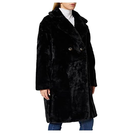 VERO MODA Damer VMSUILYON Faux FR Coat BOOS-kappa, svart, L