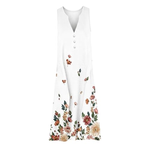 Robe fleurie contre la chaleur estivale robe de plage fluide
