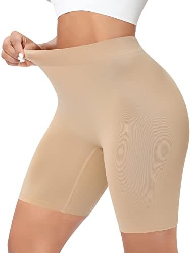 DERCA Womens Slip Shorts for Under Dresses Seamless Anti Chafing Underwear Boyshorts Panties Under Skirts Safety Shorts