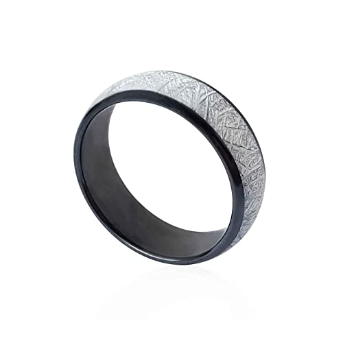 hecere RFID Rewriteable 125KHZ T5577 chip RFID Bright Silver Ceramics Smart Finger Ring Wear for Men or Women (Blank Silver 125khz 18mm)