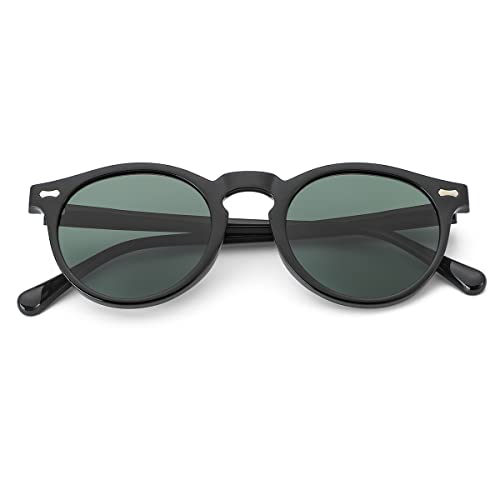 Image of Vintage Polarized Sunglasses for Men Women Round Retro Classic Fashion Eyewear UV400 Protection Sun Glasses