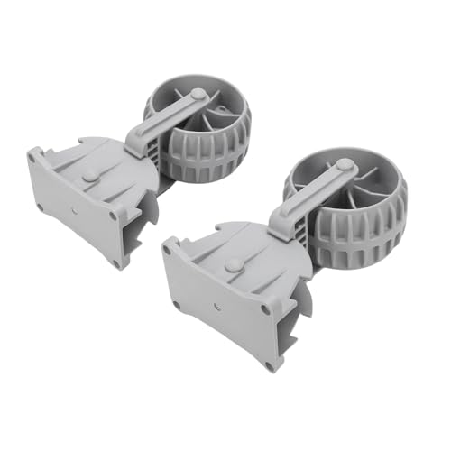 Tbest Ruedas Inflables para Lanzamiento de Botes, Ruedas de Remolque Abatibles de Plástico de Ingeniería de Alta Resistencia con Mecanismo de Bloqueo para Botes Pequeños, Kayaks,