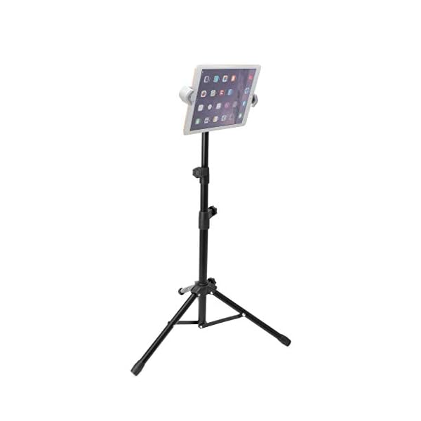 DROHOO Verstellbare Stativ-Bodenständer-Tablet-Halterung für 7-13-Zoll-Tablet-Notebook,Schwarz – Bild 5