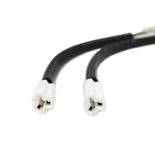 Image of 2Pcs 22.5cm /8.86in Motorcycle Light Line Compatible with YAMAHA YZF 600 XP500 R1 R6 Turn Signals Connector Semaphore Adapter Blinker Indicators Wire Plug (2Pcs)