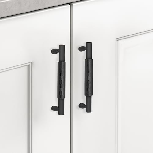 Image of Plantex Cabinet Handle /Kitchen Cabinet Door Handle /Wardrobe /96 mm Cupboard Handle /Door Pull-Push Handle for Home /Office - Pack of 2 (Black)
