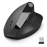 FLEXIBLE CONNECTIONS: Il JLab JBuds Ergonomic Mouse è compatibile con tre connessioni simultanee. Collega questo mouse per computer via Bluetooth 5.2 o tramite il Dongle Wireless USB (2,4 GHz) a quasi tutti i tipi di dispositivi, che si tratti di laptop, desktop o molti altri. Passa facilmente tra i dispositivi salvati come il tuo computer, tablet, telefono, ecc., con un semplice clic.