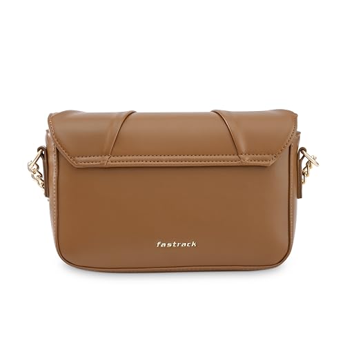 Image of Fastrack Puff Sling with Detachable Pouch | Faux-Leather Women's Handbags | Sling for Casual Carry