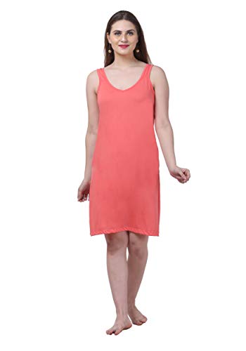Image of Splash Cotton Rich Camisole Slip for Women| Long Kurti Slip /Suit Slip /Camisole Slip Knee Length - 139