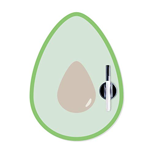 Balvi Pizarra Nevera magnética Avocado con rotulador y Borrador con Forma de...