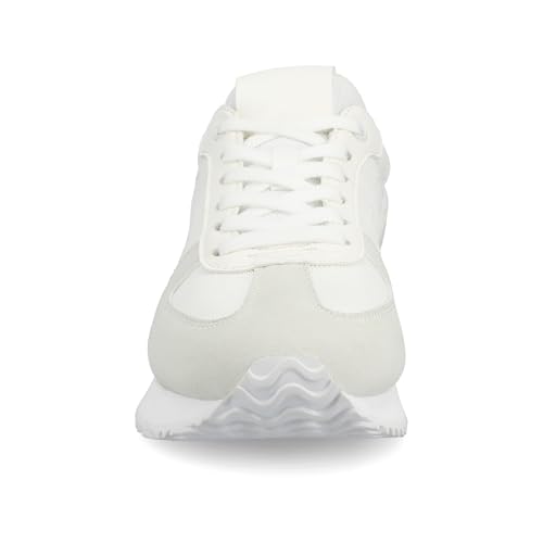 Journee Womens cushioned footbeds Flow casual sneaker breathable mesh fabric uppers round toe2