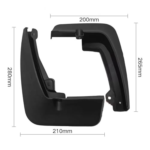 Bavettes Captur 2013-2018 garde-boue auto rigides anti-projections - 3