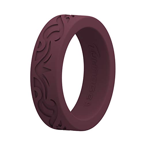 Alliance en silicone rouge taille 6 pour homme et femme Tuhaoge