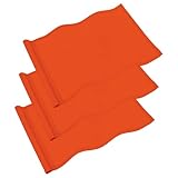 tixipem bandiera da golf con tubo inserito, 3 pezzi, in nylon, per campi da golf interni ed esterni e campi di pratica, arancione, 50,8 cm