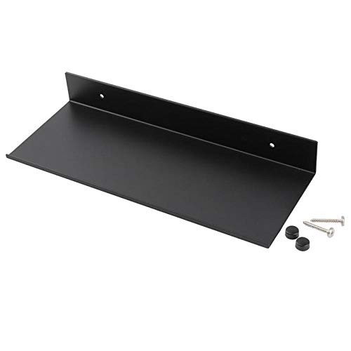 Étagère de salle de bain murale noire taille 2 pour douche