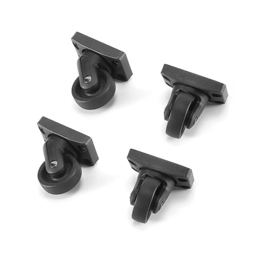 Travel Luggage Wheels Set, Smooth Rolling Suitcase Casters Black4