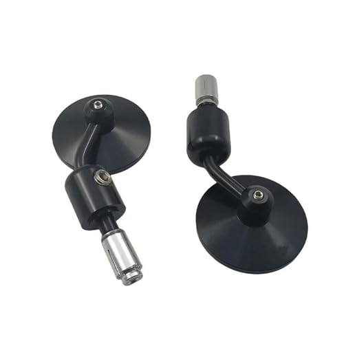 Rétroviseurs de moto universels 7/8 en aluminium CNC noir pour guidon standard