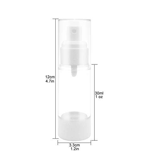 TrendBox 30ml / 1oz Airless Spray Bottle Refillable Travel Container for Cosmetic Makeup Water - 6 Pack2
