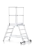 zarges z600 mehrzweckleiter Artikelnummer: 40075 ZARGES Podestleiter beidseitig 5 Stufen Z600