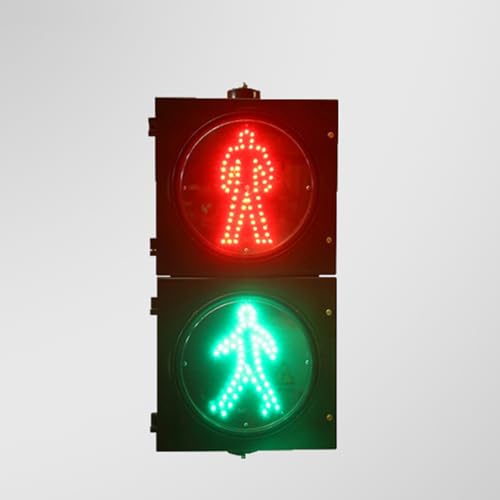 YQMHEZ Traffic Light, Red/Green Traffic Signal Light, Stop and Go Light, PC Housing Waterproof, Cobweb Lens Warning Light, Car and Pedestrian Road Signs(24V)