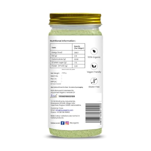 Image of Organic Tulsi Powder - India Organic and USDA Organic Certified - Holy Basil Powder - Ideal For Making Kadha, Tea & Chutney - 500 Gm