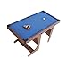 | MASGAMES | Billar plegable Garona | práctica mesa de billar americano plegable | uso doméstico | Accesorios incluidos |