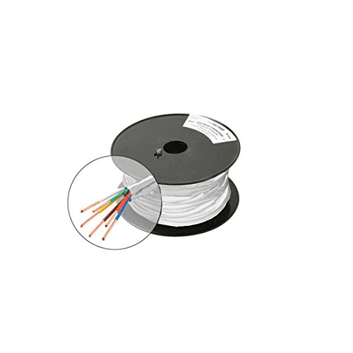250' FT 18 AWG GA 8 Conductor Cable Wire Solid Copper UL Color Codes Control Cable PVC Jacket Residential and Commercial Thermostat 18-8