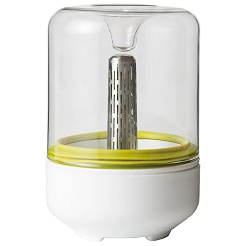 Chef'n Countertop Sprouter Kitchen Sprouting Kit, Grow Your Own Seeds Alfalfa Broccoli Mung Bean for Salads, Glass Jar In Gift Box, White, 10 x 15 cm Cover
