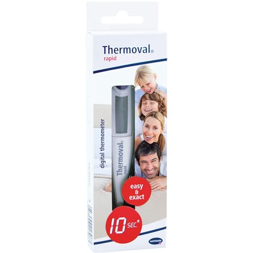 Thermoval® Rapid Termómetro médico rápido y electrónico para medir la temperatura de niños, bebés y adultos