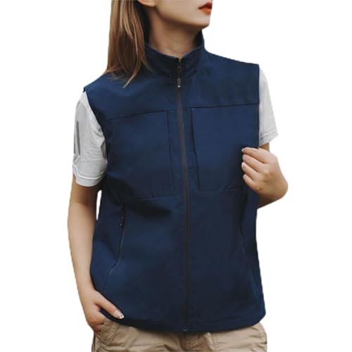 Chaleco para mujer ligero resistente al viento con diseño elegante exterior