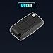 X AUTOHAUX 2 Button Replacement Key Fob Case Keyless Entry Remote Key Shell Cover for Citroen C2 C3 C4 C5 C6 C8 for Peugeot 206 207 208 307 with Blade CE0523