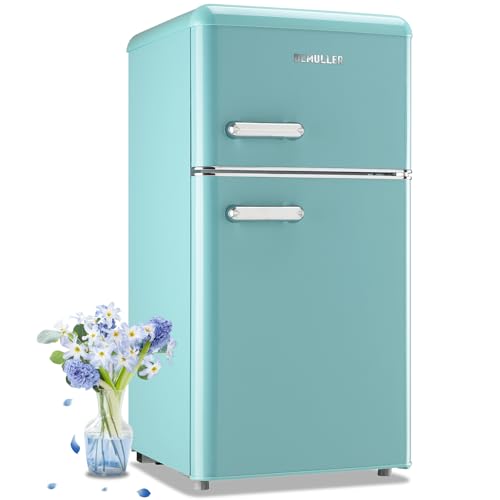 DEMULLER 3.5 Cu Ft Retro Mini Fridge