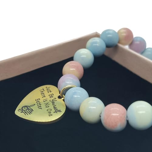 Music Lover Merchandise Bracelets, Singer Quotes Merch made of Natural Stone, Jewelry Gifts For Singer Fans, Besties, Friends4