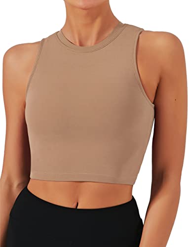 Image of Natural Feelings Nudi Sports Bras for Women Removable Padded Yoga Tank Tops Sleeveless Fitness Workout Crop Tops