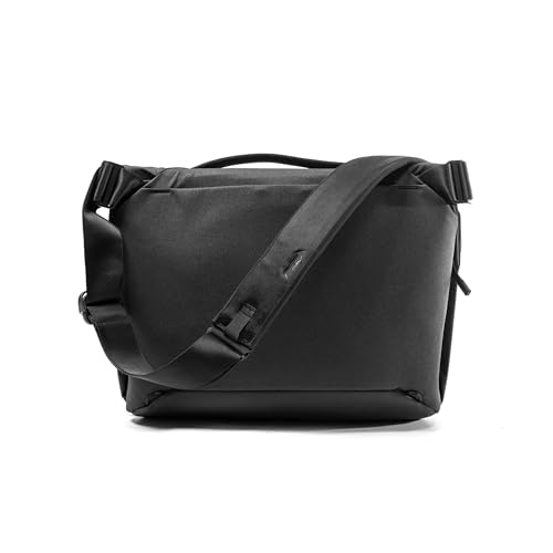 Peak Design Everyday Messenger V3 13L, Black, Weatherproof Camera and Work Bag with Laptop Sleeve, Expandable, MagLatch Closure, FlexFold Dividers, Fits 13" Laptop, Messenger Bag for Men and Women