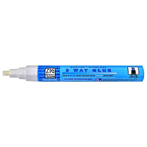 Artemio Kure Take Zig 2 Way Glue Pen 1 pieza, punta cincel MSB 15P
